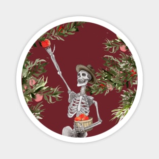 Apple Picker Skeleton Magnet